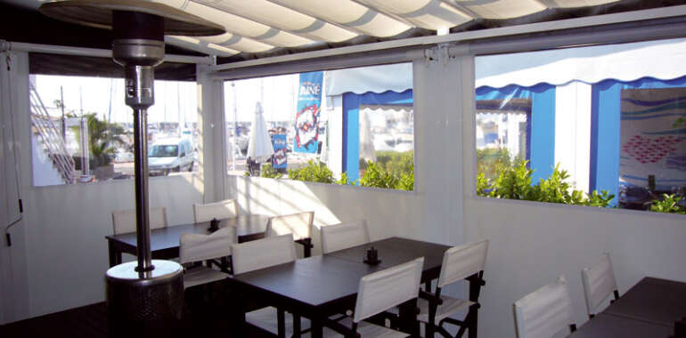 Toldos hostelería Correderos Marinos