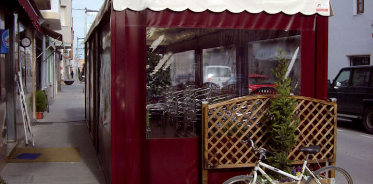 Toldos hostelería Pasillos y Cenadores