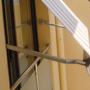 Toldo ventana Punto recto tensión