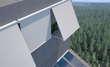 Kutxa-leihoaren toldoa, puntu zuzena