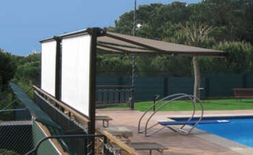 Omega terrazako eguzki-oihala